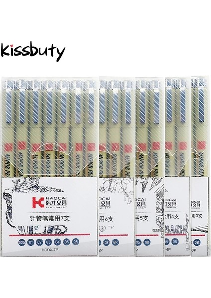 7 Adet-Takım Tarzı Pigment Liner Micron Ink Marker Kalem Farklı Uçlu Siyah Fineliner Eskiz Kalemleri (Yurt Dışından) fiyatları