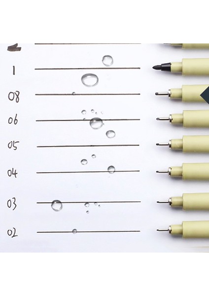 7 Adet-Takım Tarzı Pigment Liner Micron Ink Marker Kalem Farklı Uçlu Siyah Fineliner Eskiz Kalemleri (Yurt Dışından) indirimleri