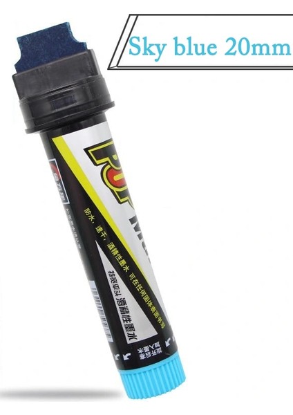 20 mm Gök Mavisi Stili mm Marker Kalem Sanat Reklam 12 Renk Boya Alkol Elyaf Ucu Pop Graketch Kalem Poster Kalem Copic Art Supliess (Yurt Dışından)