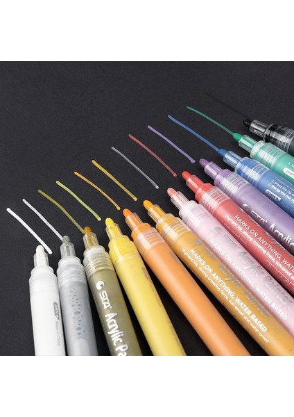 CG05 Stili 1 Adet Akrilik Boya Sanat Marker Kalem Su Bazlı Pigment Mürekkep Işaretleyici Kalemler Kaya Cam Porselen Kupa Ahşap Kumaş Boyama Doodling (Yurt Dışından) fiyatları