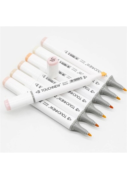 NO.136 Stili 36 Renk Cilt Işaretleyici Tonları Set Sanat Işaretleyiciler Kalem Sanatçı Çift Ucu Alkol Bazlı Manga Boyama Için Fırça Kalem (Yurt Dışından) modelleri