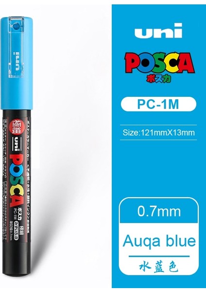 Aqua Mavi Tarzı Mitsubishi Uni Pc-1m Boya Marker Kalem-Geniş Tipcolors Mevcut Marker Yazma Malzemeleri Ofis Okul Malzemeleri (Yurt Dışından)