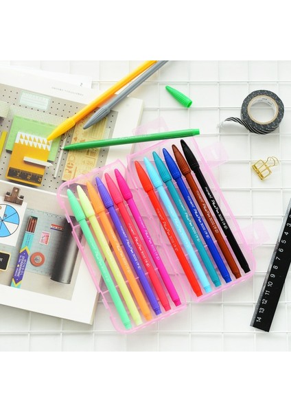 24 Renk Stili 36 Renk Fineliner Kalemler Superfine Marker Kalem Su Geçirmez Anime Komik Kalem Çiçek Açmıyor Dayanıklı Sanat Işaretleyiciler (Yurt Dışından)