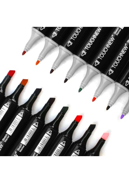 60 Renk Beyaz Stil Touchnew Işaretleyiciler Renk Seti Boyama Kalem Alkol Mürekkep Çift Başlı Çabuk Kuruyan Sanat Öğrenci Malzemeleri (Yurt Dışından) fırsatları