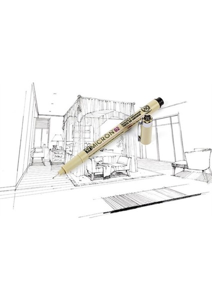 6 Adet Model 2 Stil Mikron Kalem Astar Çizim Fineliner Kalem Seti Siyah Su Geçirmez Mürekkep Eskiz Işaretleyici Okul Sanat Malzemeleri Yazı Anime Kalem (Yurt Dışından)