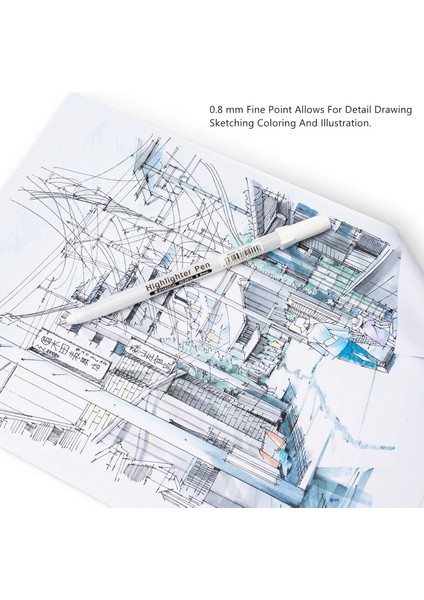 5 Adet Gümüş Tarzı Beyaz Jel Kalem Ince Nokta Beyaz Kalem Sanatçılar Için Dolum Çubuğu Sanat Çizim Eskiz Yazma Vurgu Işaretleyici Fineliner (Yurt Dışından) indirimleri