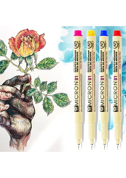 No.3 Tarzı 14 Renk Sakura Pigma Mikron Kalem Seti Tasarım Çizim Manga Kroki Sanat Işaretleyiciler Fineliner Kalemler Japon Kırtasiye Malzemeleri (Yurt Dışından) fiyatları