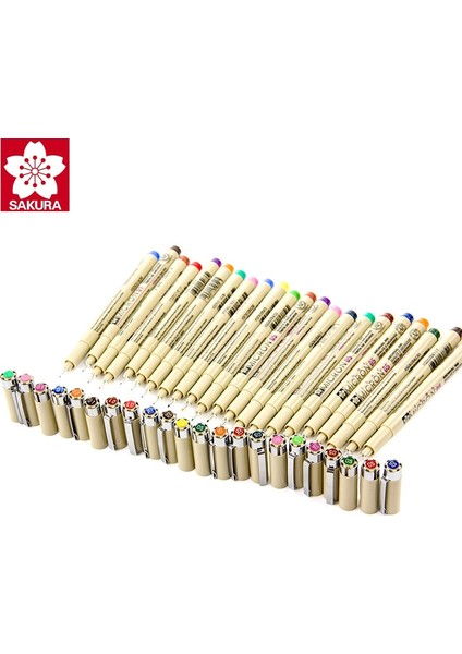 No.3 Tarzı 14 Renk Sakura Pigma Mikron Kalem Seti Tasarım Çizim Manga Kroki Sanat Işaretleyiciler Fineliner Kalemler Japon Kırtasiye Malzemeleri (Yurt Dışından) modelleri