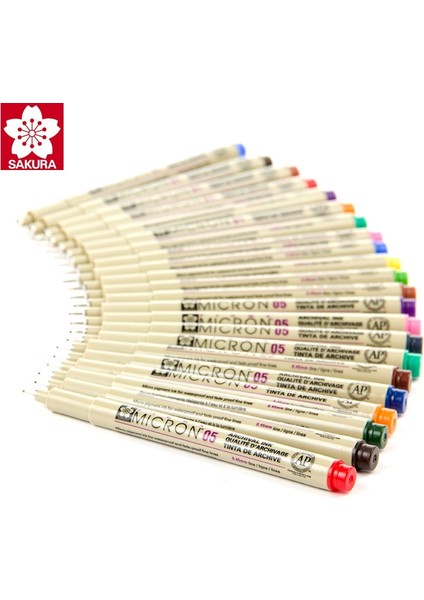No.3 Tarzı 14 Renk Sakura Pigma Mikron Kalem Seti Tasarım Çizim Manga Kroki Sanat Işaretleyiciler Fineliner Kalemler Japon Kırtasiye Malzemeleri (Yurt Dışından) fırsatları