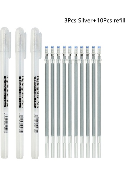 Değer Paketi D Stili Beyaz Jel Kalem Ince Nokta Beyaz Kalem Sanatçılar Için Dolum Çubuğu Sanat Çizim Eskiz Yazma Vurgu Işaretleyici Fineliner (Yurt Dışından)