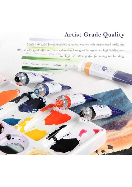 A253 Parlak Sarı Stil Paul Rubens Suluboya Tüpü 18ML Boyalar Boyama Boyaları Sanat Malzemeleri Pigment Tozu Sanatçı Için Süper Vizyon Kırtasiye Setleri (Yurt Dışından)