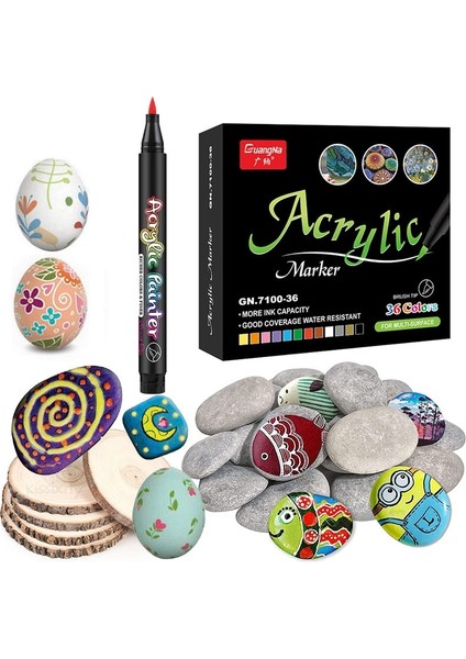 12 Renk Kalem Stili 36 Renk Akrilik Marker Kalem Akrilik Boya Fırçası Marker Kalemler Noel Için Sanat Kaya Boyama, Kart Yapımı, Taş, Metal Seramik (Yurt Dışından) fiyatları