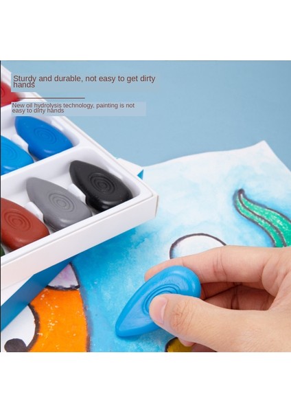 6 Renk Stili Macaron Su Damlası Crayoldren Yağ Pastelleri Yıkanabilir Anaokulu Bebek Renkleri Grafiti Fırçası Boyama Kalemi Sanat Işaretleyiciler (Yurt Dışından) indirimleri