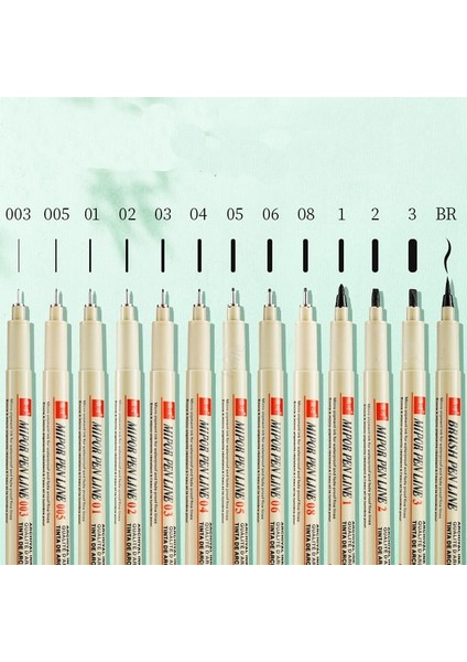 No.4 Tarzı Haile Gma Mikron Kalem Fırça Sanat Kroki Marker Kalem Manga Yumuşak Fineliner Çizim Için (Yurt Dışından) fiyatları