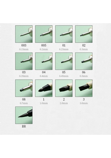 No.4 Tarzı Haile Gma Mikron Kalem Fırça Sanat Kroki Marker Kalem Manga Yumuşak Fineliner Çizim Için (Yurt Dışından) modelleri