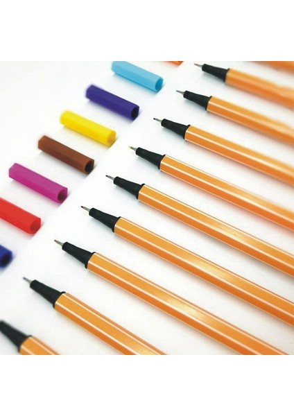 12 Renk Fineliner Set Çizim Kalemi Liner Kalemler Eskiz Işaretleyici Tiralineas Tekenen Yazı Işaretleyiciler Pennarelli Dessin (Yurt Dışından)