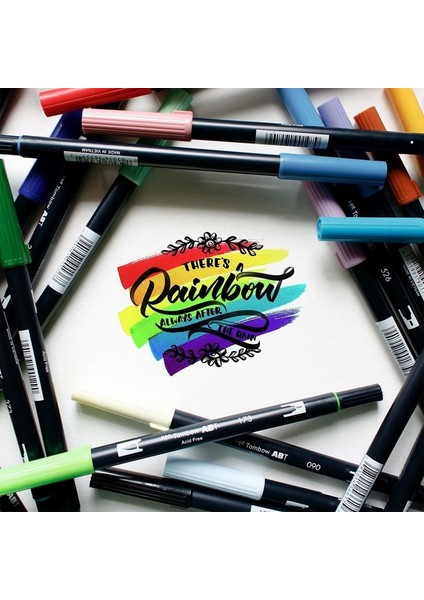 NO.493 Stili 1 Adet Tombow Ab-T Japaolors Çift Kafaları Sanat Fırça Kalem Işaretleyici Meslek Su Işaretleyici Kalem Boyama Malzemeleri (Yurt Dışından) fırsatları