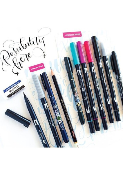 NO.493 Stili 1 Adet Tombow Ab-T Japaolors Çift Kafaları Sanat Fırça Kalem Işaretleyici Meslek Su Işaretleyici Kalem Boyama Malzemeleri (Yurt Dışından) indirimleri