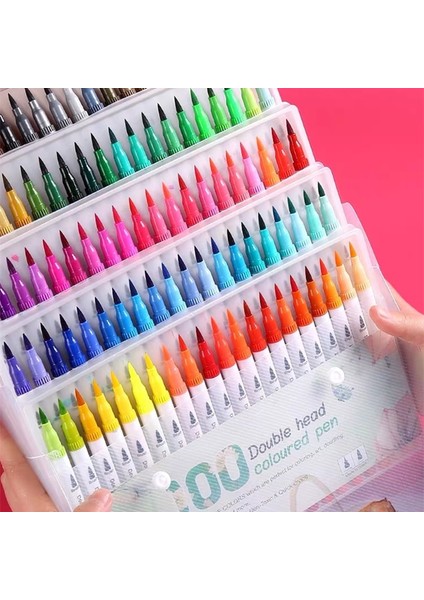 48 Renk Stili Sanat Marker Çift Başlı Kanca Çizgi Kalem Renk Yumuşak Uçlu Suluboya Kalem Sanat Malzemeleri Çocuk Hediye Boyama Seti Okul Malzemeleri (Yurt Dışından) fiyatları