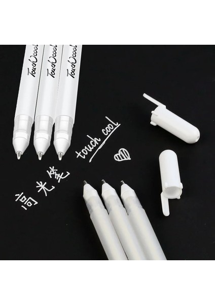 Yeşil Stil 3 Adet Beyaz Jel Kalem Fosforlu Kalem Yaratıcı Boyama Sanat Işaretleyiciler Okul Malzemeleri Eskiz Işaretleyiciler Manga Çizim Seti (Yurt Dışından) indirimleri