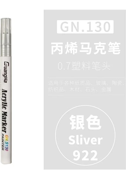 Gümüş Tarzı Gn 36COLORS Akrilik Boya Marker Kalem Işaretleme Renk Boya Kalemleri Seramik Kaya Cam Porselen Kupa Ahşap Kumaş Canva Boya (Yurt Dışından)