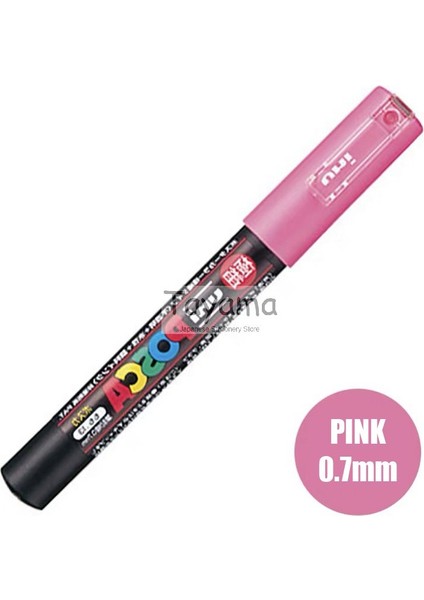 Pembe Tarzı 1 Adet Uni Posca Pc-1m Boya Markörü- Ekstra Ince Mermi Ucu Sanat Marker Kalemler Su Bazlı 28 Renk Mevcuttur (Yurt Dışından)