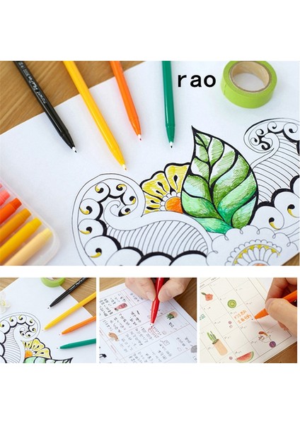Mavi Stil Yüksek Li Çeşitli Mürekkep Su Bazlı Grafiti Kanca Fiber Ince Astar Kalem Çizim Sanat Işaretleme Kalemi Öğrenci Okul Ofisi Jel Kalem (Yurt Dışından)