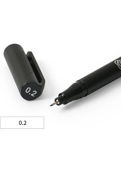 No.0.2 Stili Gment Kalem Kalem Graphmaster Su Direnci Ince Nokta Fırça Mürekkep Sanat Marker Çizim El Yazısı Kroki A6204 (Yurt Dışından)