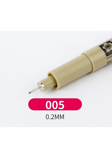 0,2 mm Stili 1@#gment Liner Pigma Micron Ink Marker Kalem Farklı Uçlu Siyah Fineliner Eskiz Kalemleri (Yurt Dışından)