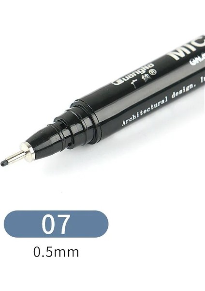 No.7 Tarzı 1 Adet Pigment Liner Pigma Mikron Mürekkep Marker Kalem Farklı Ucu Siyah Fineliner Eskiz Kalemleri (Yurt Dışından)