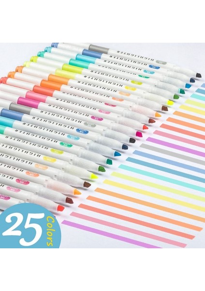 5 Renk Floresan Stili Olors Çift Başlı Fosforlu Kalem Sanat Işaretleyiciler Kawaii Japon Hafif Renk Floresan Peool&office Kırtasiye (Yurt Dışından) fiyatları