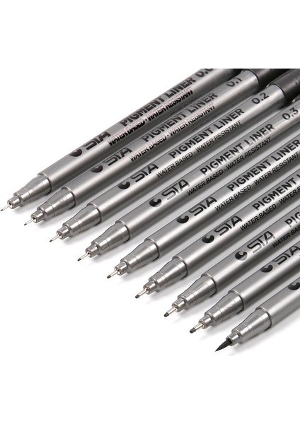0,2 mm Stili 1 Adet Cetvel Kalemi Fineliner Ultra Fine Line Art Marker Siyah Mürekkep Icron Cetvel Kalemi Ofis Okul (Yurt Dışından) fırsatları