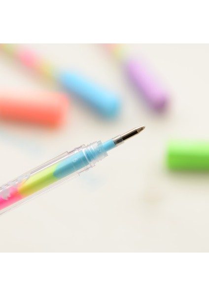 Siyah Kağıt Kartı Albümü Için 6 Adet Gökkuşağı Işaretleyici Kalem Renk Değiştiren Jel Perapbooking Kırtasiye Okul Malzemeleri F555 (Yurt Dışından) modelleri