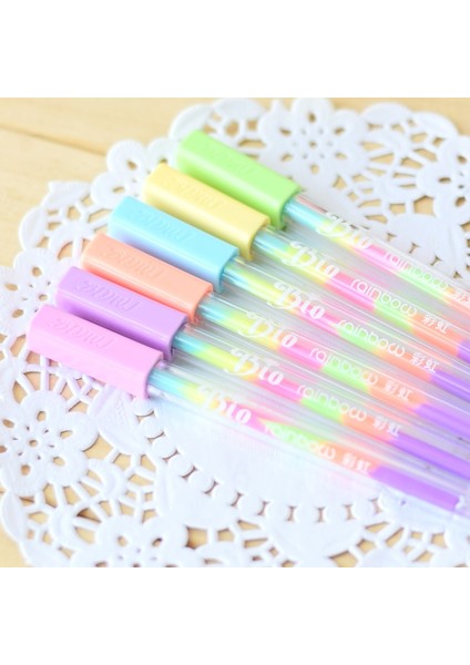 Siyah Kağıt Kartı Albümü Için 6 Adet Gökkuşağı Işaretleyici Kalem Renk Değiştiren Jel Perapbooking Kırtasiye Okul Malzemeleri F555 (Yurt Dışından) fırsatları