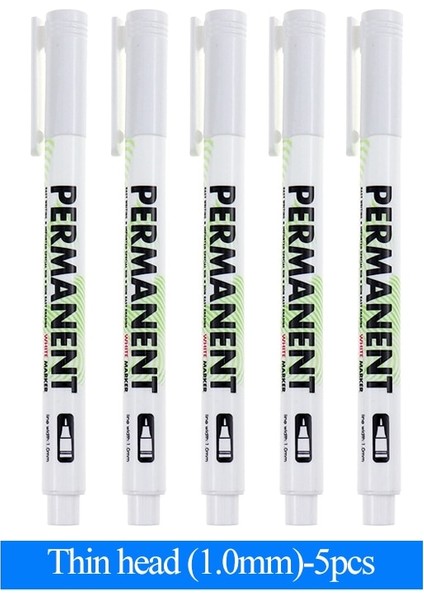 5 Adet 1.0mm Tarzı Leto Beyaz Işaretleme Kalemi Su Geçirmez Grafiti Kalem Boya Yağı Araba Lastiği Kalıcı Işaretleme Kalemi Su Geçirmez Boya Işaretleyici (Yurt Dışından)