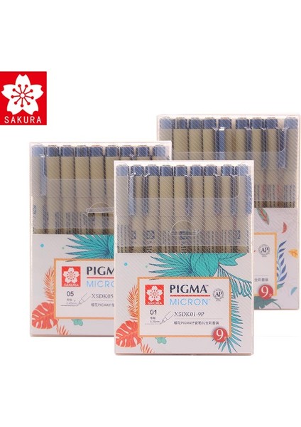 03-5p Tarzı Sakura Xsdk Pigma Renkli Mikron Kalem Sanat Seti Sanat Marker Finebrush Ucu Iğne Kalem Kroki Çizim Animasyon Tasarım (Yurt Dışından) indirimleri