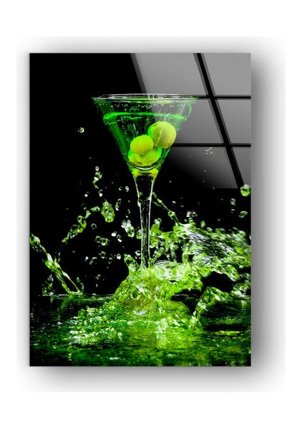 Kokteyl Temperli Cam Duvar Tablosu modelleri