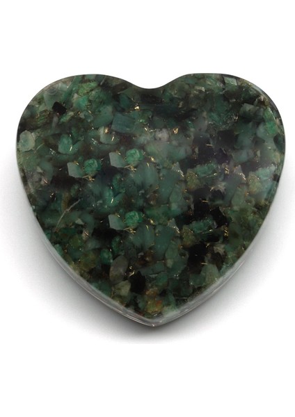 Zümrüt Taşından Orgonit Kalp