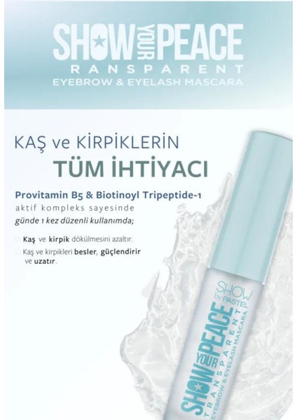 Show Your Transparan Kaş Ve Kirpik Maskarası