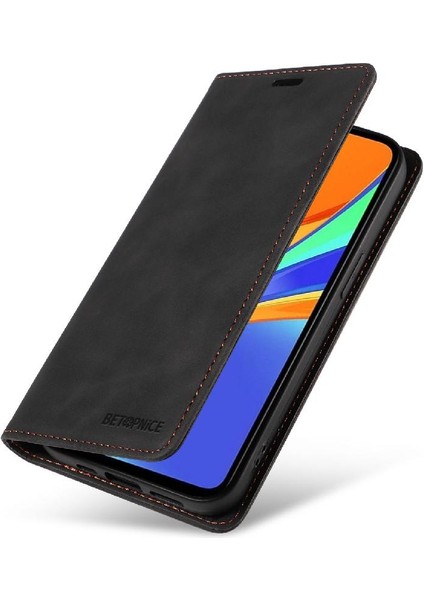 Xiaomi Poco C3 Için Folio Cüzdan Manyetik Pu Deri Koruyucu Kılıf (Yurt Dışından)