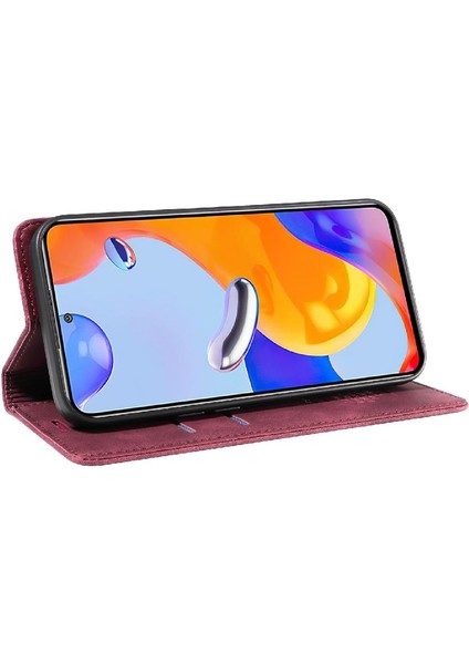 Xiaomi Redmi Için Not 11 4g Pu Deri Koruyucu Folio Cüzdan (Yurt Dışından)