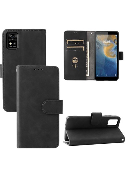 Kart Tutucu Kickstand ile Zte Blade Zte Deri Folio Flip Case Için Kılıf (Yurt Dışından) fırsatları
