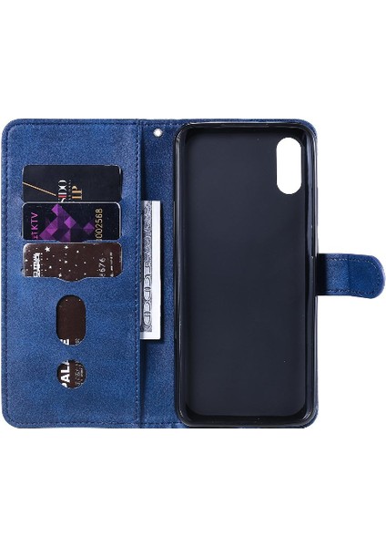 Xiaomi Redmi 9A Kart Yuvası Sahipleri Için Kılıf Koruyucu Kapak Deri Fermuar (Yurt Dışından)