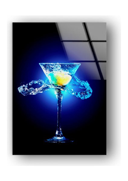 Dekoratif Mutfak Tarzı Kokteyl Temperli Cam Duvar Tablosu fırsatları