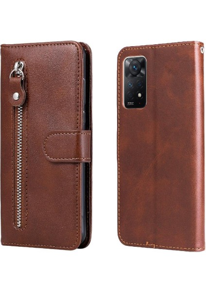 Xiaomi Redmi Not 11 Pro Deri Fermuar Koruyucu Kapak Kartı (Yurt Dışından)
