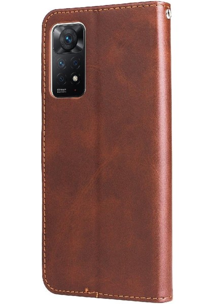 Xiaomi Redmi Not 11 Pro Deri Fermuar Koruyucu Kapak Kartı (Yurt Dışından)