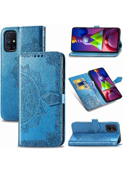 My Boutique Samsung M51 Darbeye Deri Kılıf Kapak Kapak Zarif Desen (Yurt Dışından)