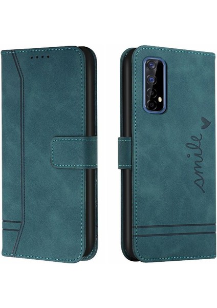 Realme 7 4g Manyetik Kapatma Flip Için Telefon Kılıfı Folio Cüzdan Kart Yuvaları (Yurt Dışından)