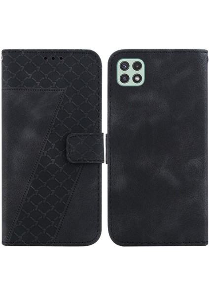 Telefon Kılıfı Için Samsung Galaxy A22 5g Flip Folio Kapak Kart Yuvası Fonksiyonu (Yurt Dışından)