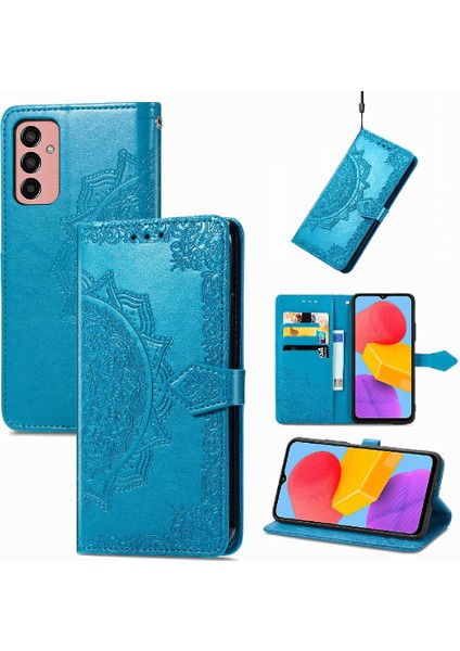 Samsung M13 4g Flip Kapak Için Kılıf Zarif Desen Deri Kılıf Basit (Yurt Dışından) modelleri